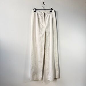 Bill Blass Ivory Cream High Waist Trousers Size Small 4/6 Vintage Tailored Pants